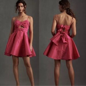 Anthropologie Helen O’Connor Pink Mini Dress Size 6